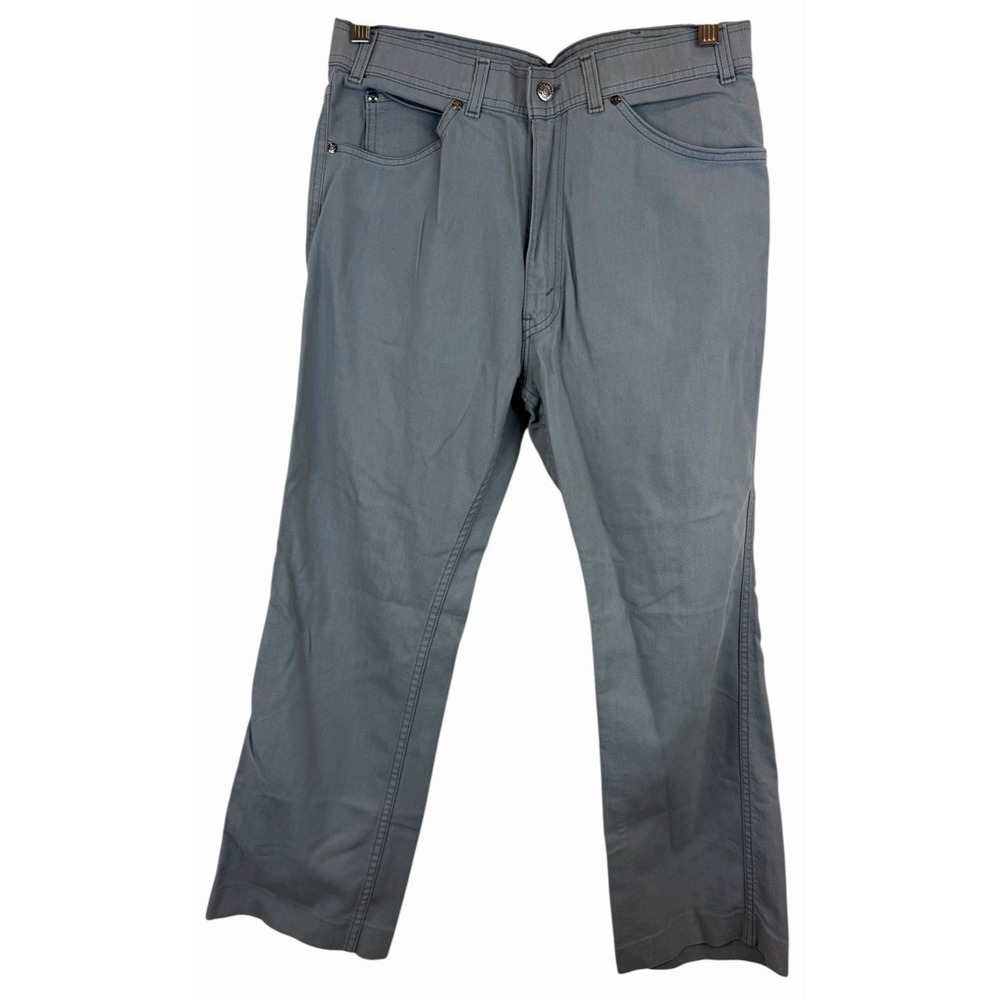 Vintage 1980s Levis 415 Jeans Skosh More Room USA Made Gray Straight (W32 L27)